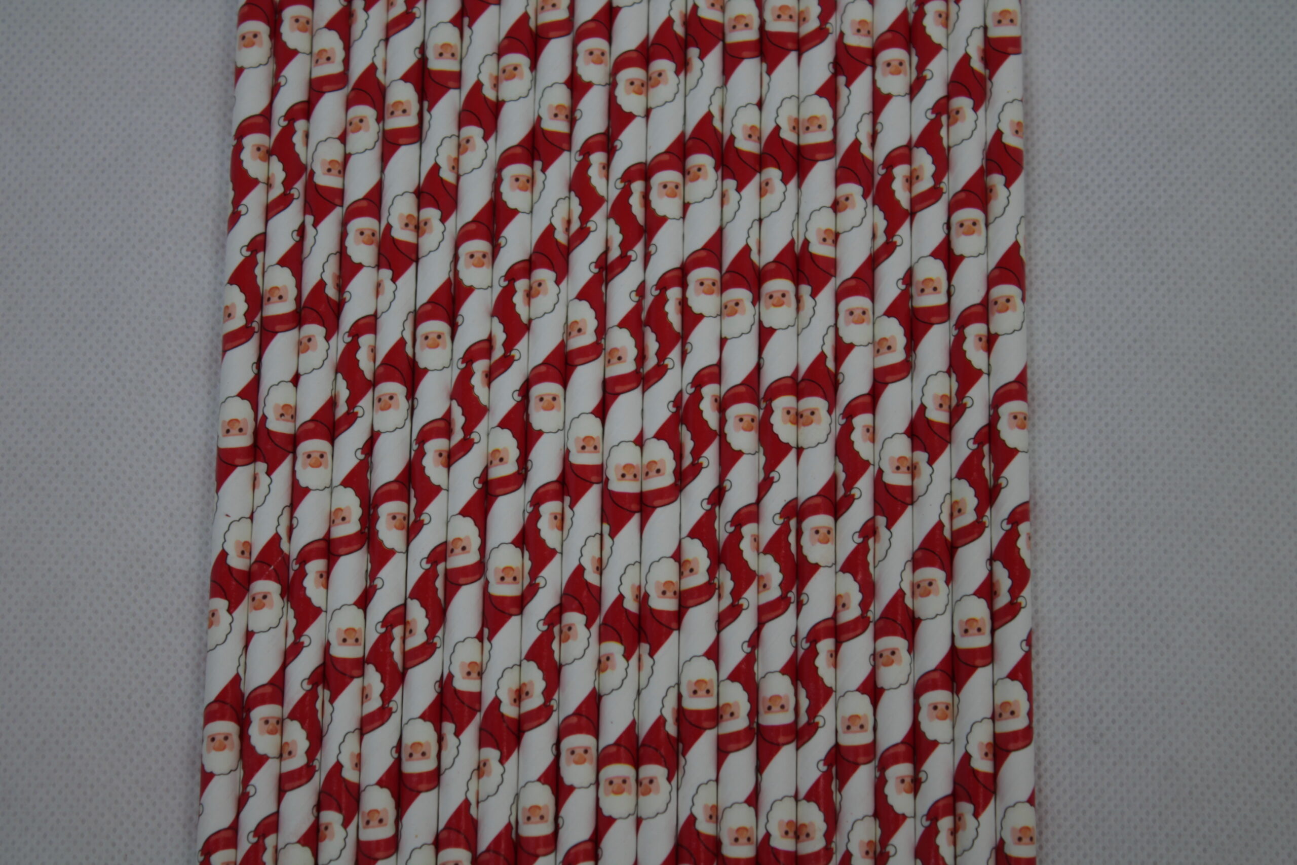 Festive Bespoke Paper Straws

Red Striped Paper Straws with printed Santa faces.